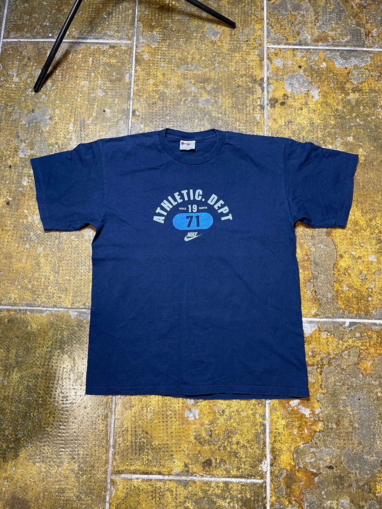VIntage Nike T-Shirt Athletic Dept. Navy 1990s - L