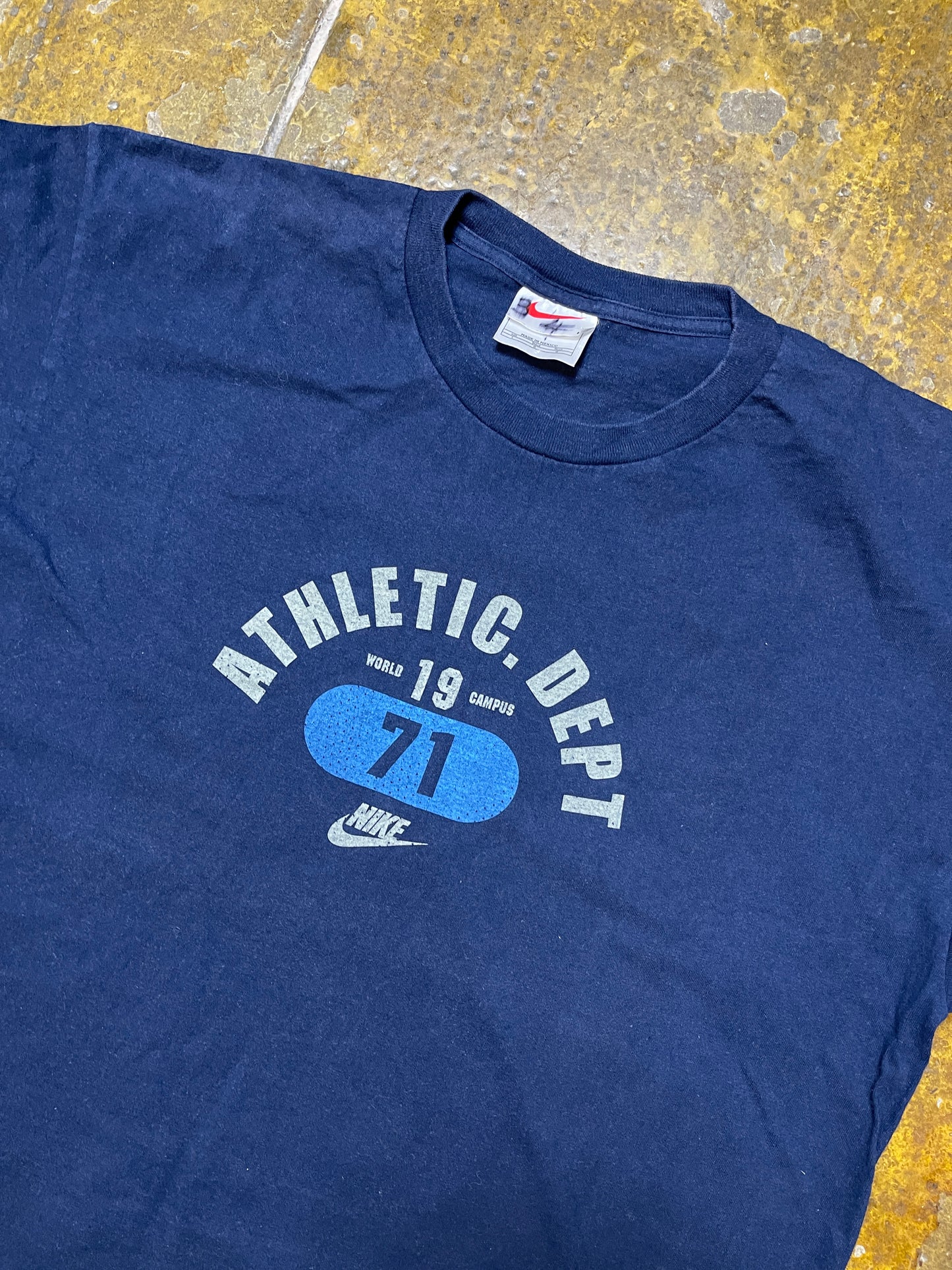 VIntage Nike T-Shirt Athletic Dept. Navy 1990s - L