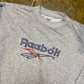 Vintage Reebok Sweatshirt Gray 1990s - M