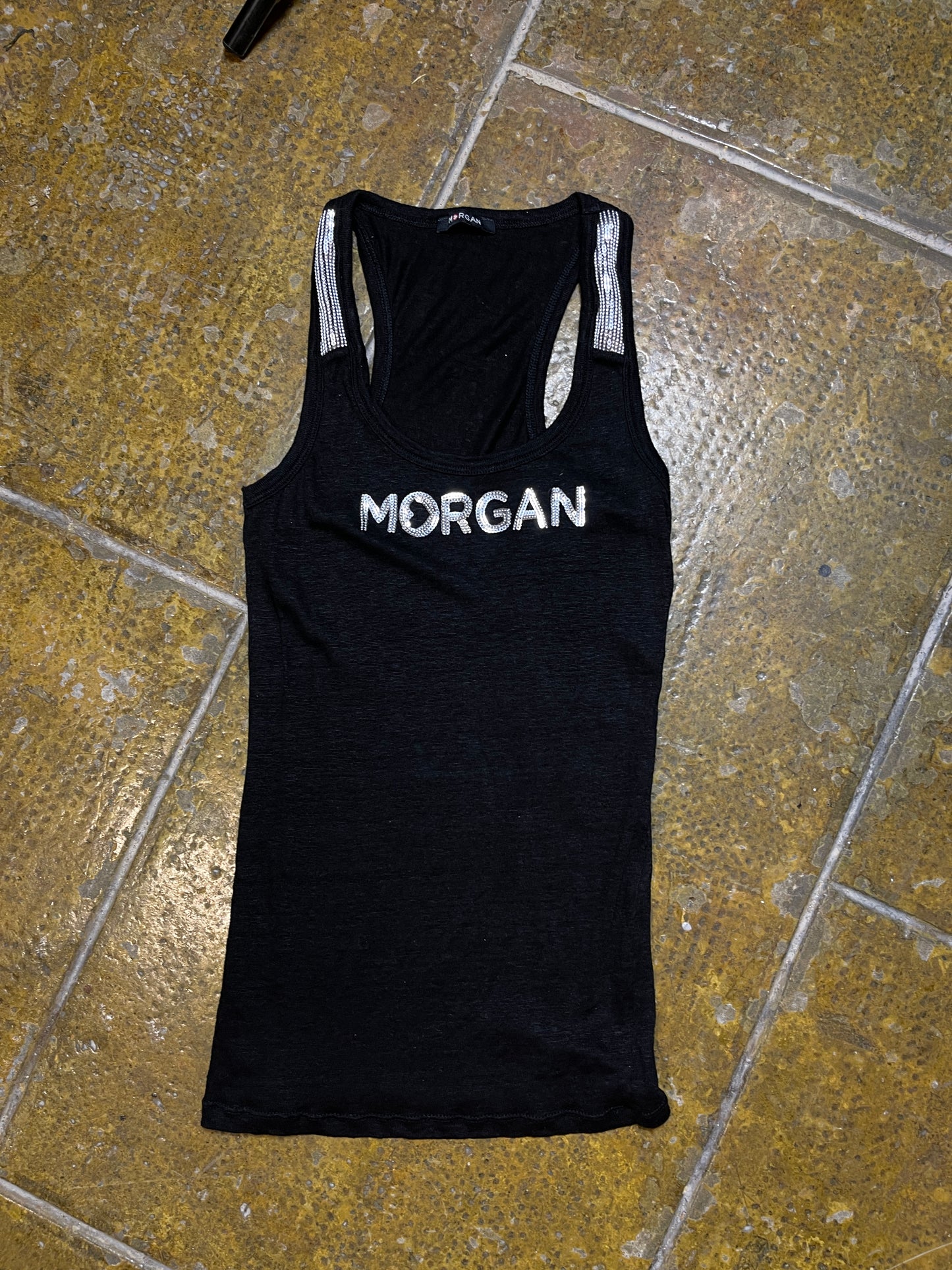 Morgan Sleeveless Top Black 2000s y2k - XS