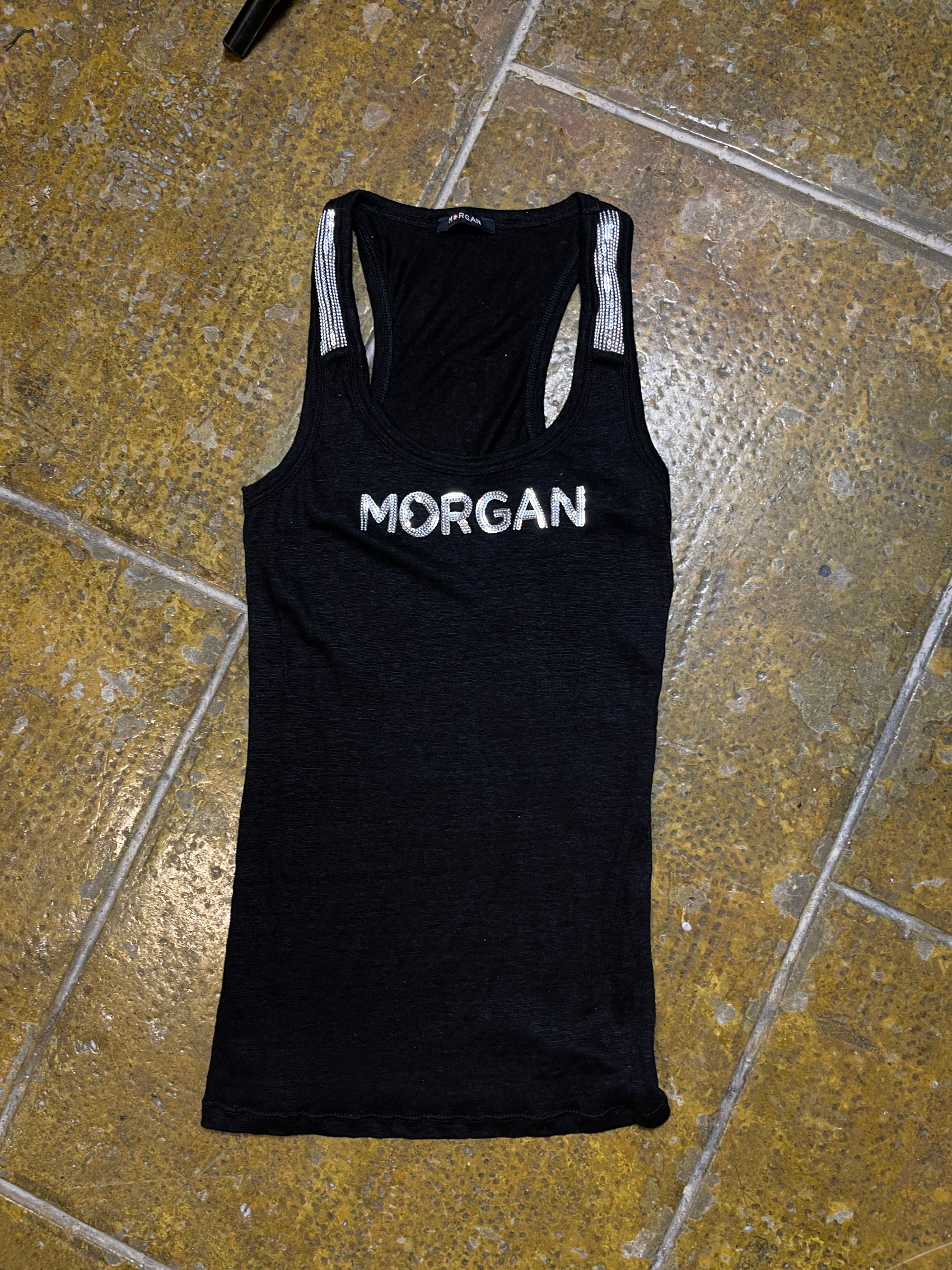 Morgan Sleeveless Top Black 2000s y2k - XS