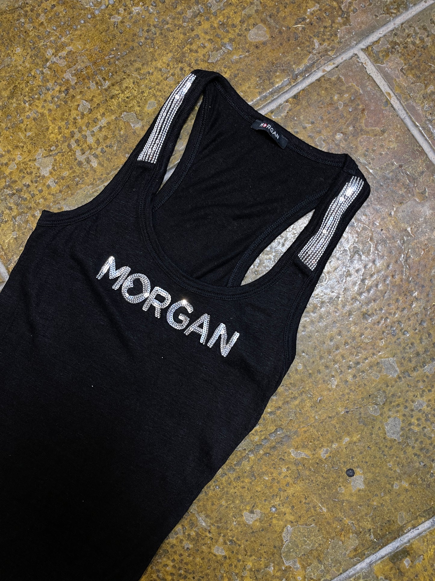 Morgan Sleeveless Top Black 2000s y2k - XS