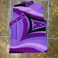 A de T Sleeveless Top Purple Black 2000s y2k Metallic - M