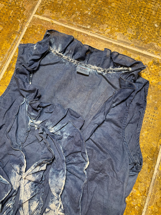 Esprit Sleeveless Top Blue 2000s y2k - M