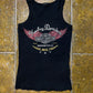 Harley Davidson Sleeveless Biker Top Black 2000s y2k - M
