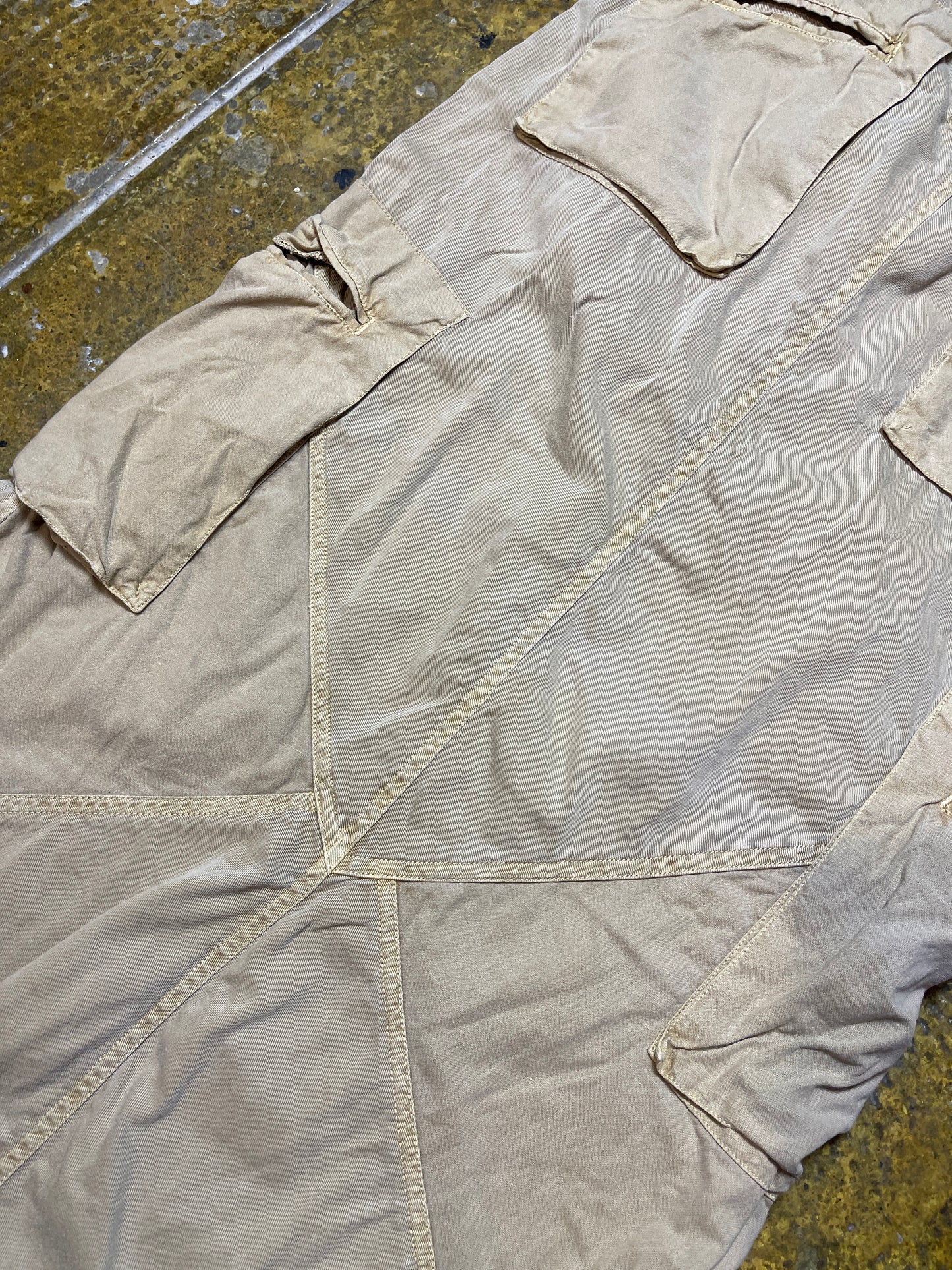 Vero Moda Beige Brown Long Cargo Skirt 2000s y2k - XS