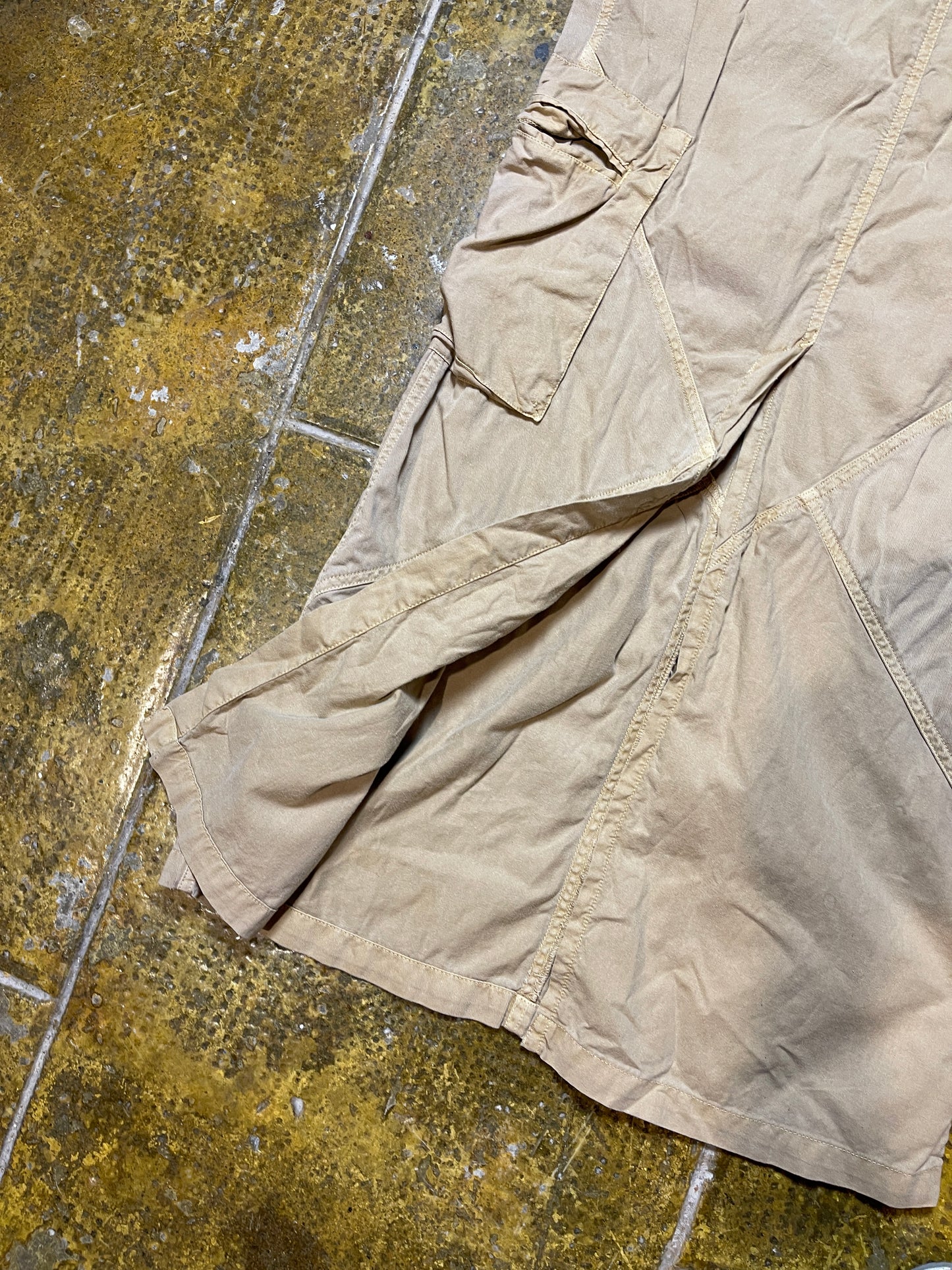Vero Moda Beige Brown Long Cargo Skirt 2000s y2k - XS