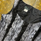 Vintage Alberta Castillo Sleeveless Top Silver Black - XXL