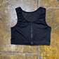 Sleeveless Crop Sport Top Black Tactical - S