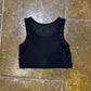 Sleeveless Crop Sport Top Black Tactical - S