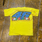 Valentino Rossi The Doctor 46 T-Shirt Yellow 2000s y2k Daring - L
