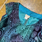 Vintage Alberta Castillo Sleeveless Top Turquoise Blue - XXXL