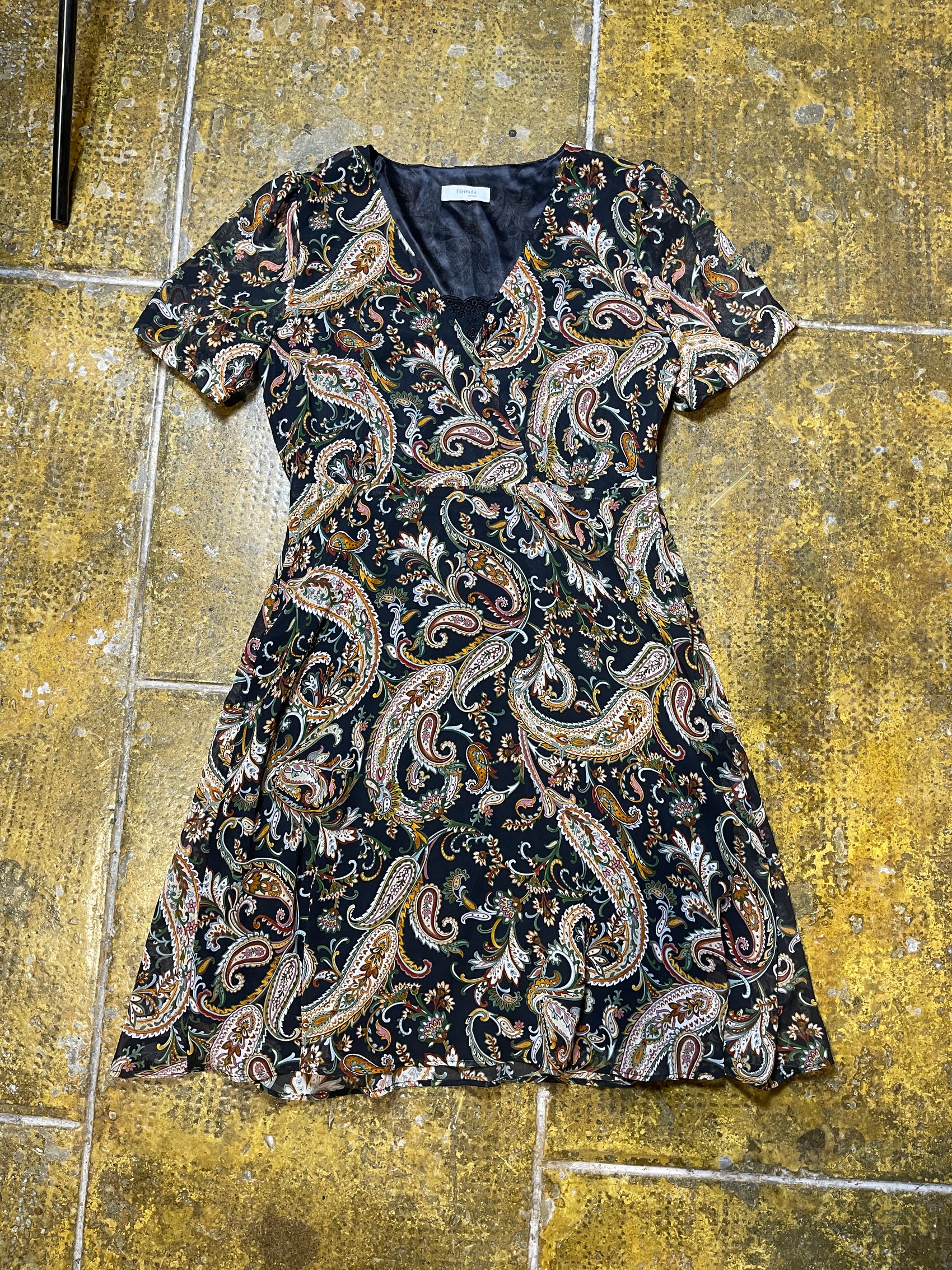 Formula Joven Short Sleeve Summer Dress Multicolor 2000s y2k Fairy - L