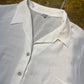 El Corte Ingles Short Sleeve See Through White Blouse Top - XXXL
