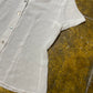 El Corte Ingles Short Sleeve See Through White Blouse Top - XXXL