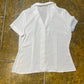 El Corte Ingles Short Sleeve See Through White Blouse Top - XXXL