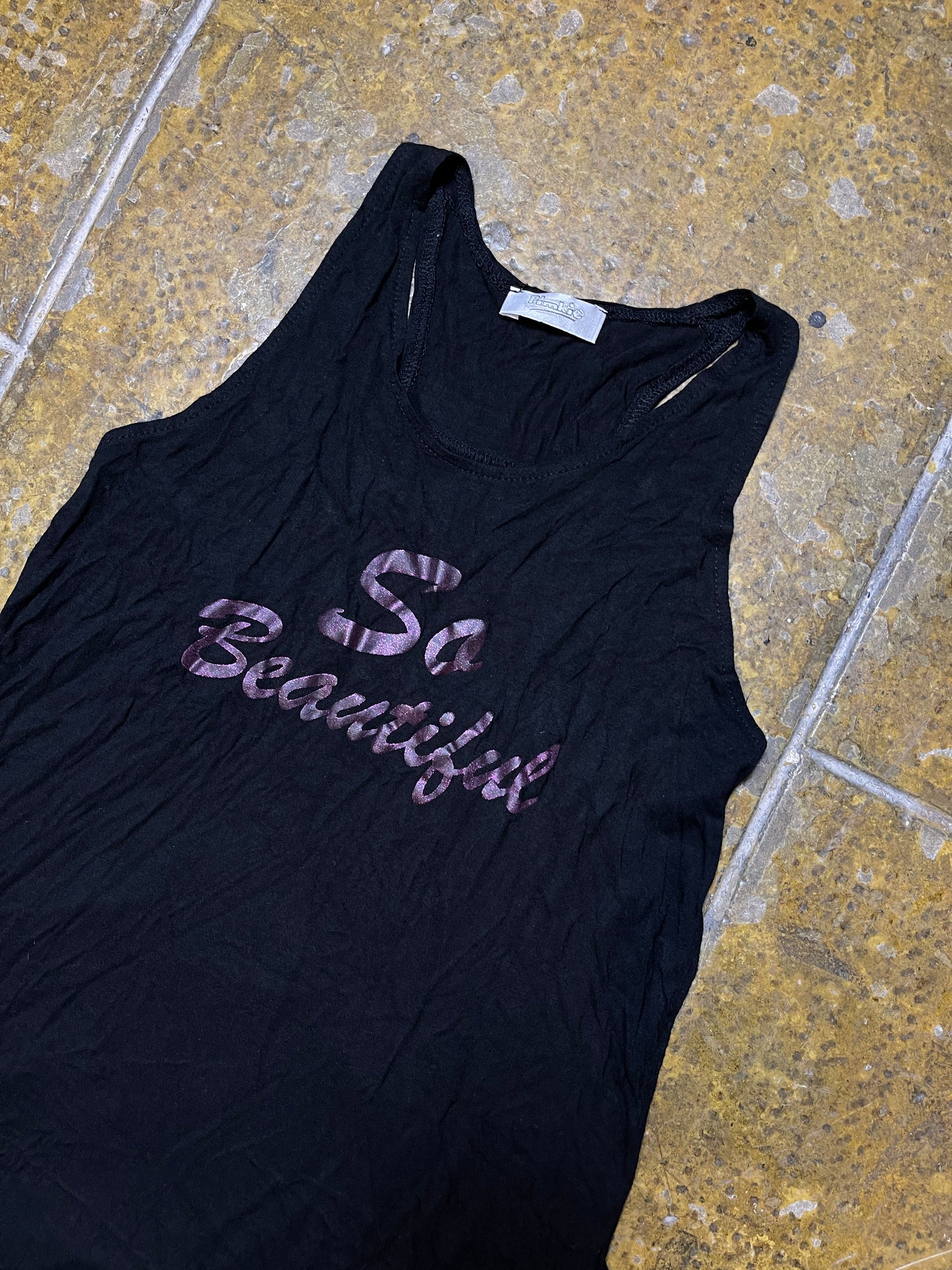 Pimkie Sleeveless Top Black 2000s y2k - L