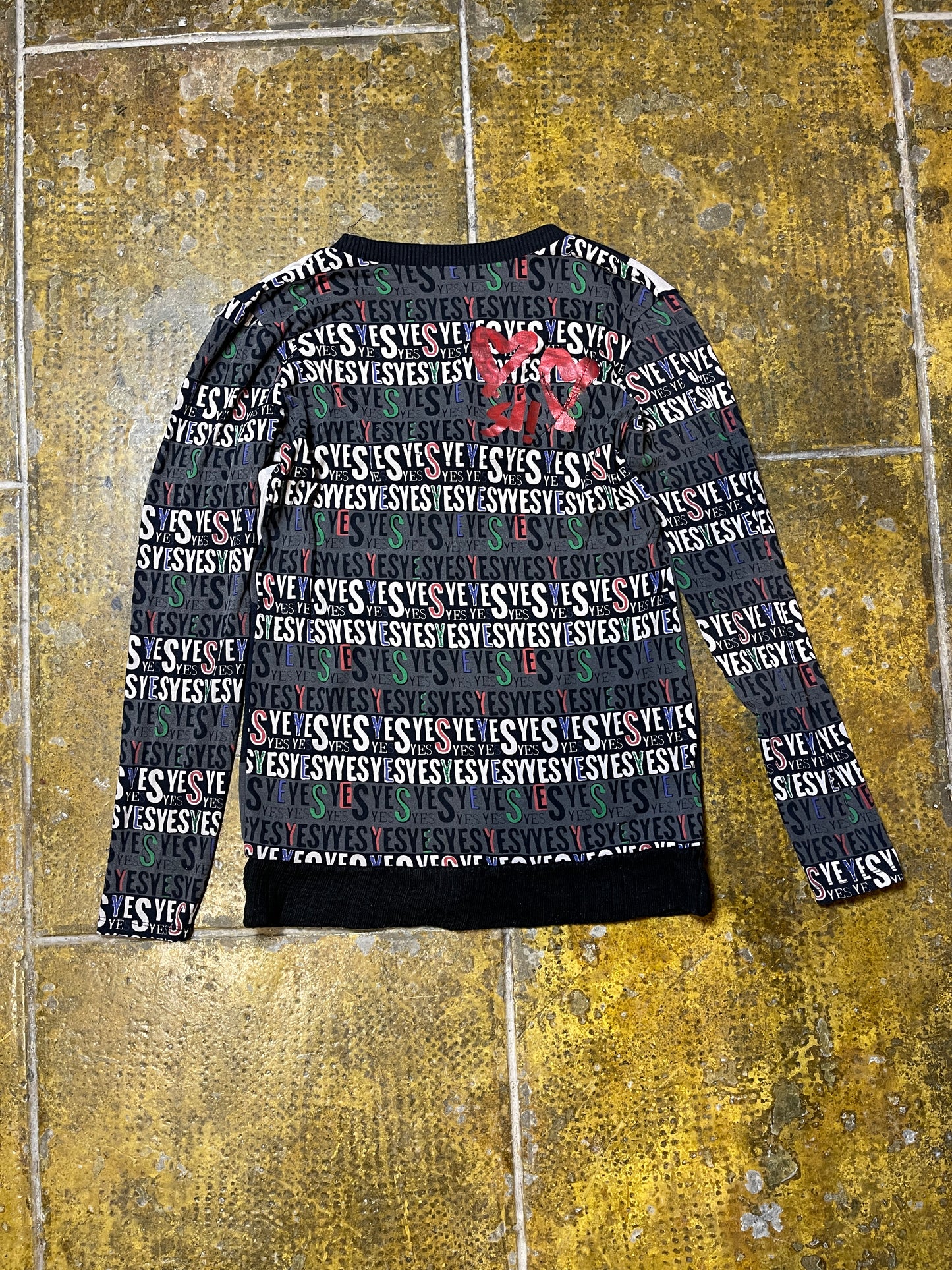 Desigual Long Sleeve Top Black Multicolor 2000s y2k - XS