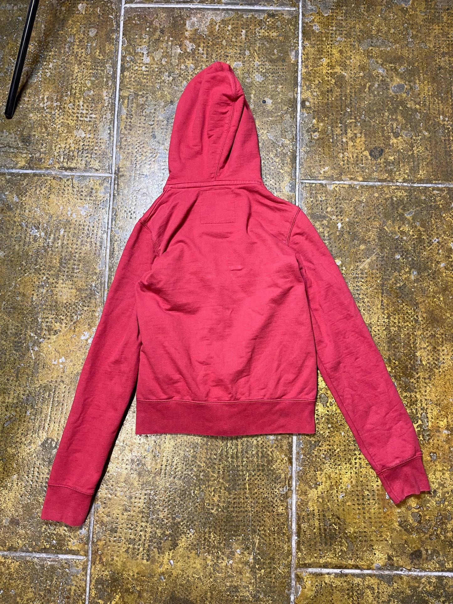 Bershka Zip Through Hoodie Red - M