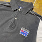Vintage New Zealand Polo Shirt Black White - M