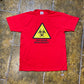 Vintage Peligro Biologico T-Shirt Red - L