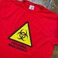 Vintage Peligro Biologico T-Shirt Red - L