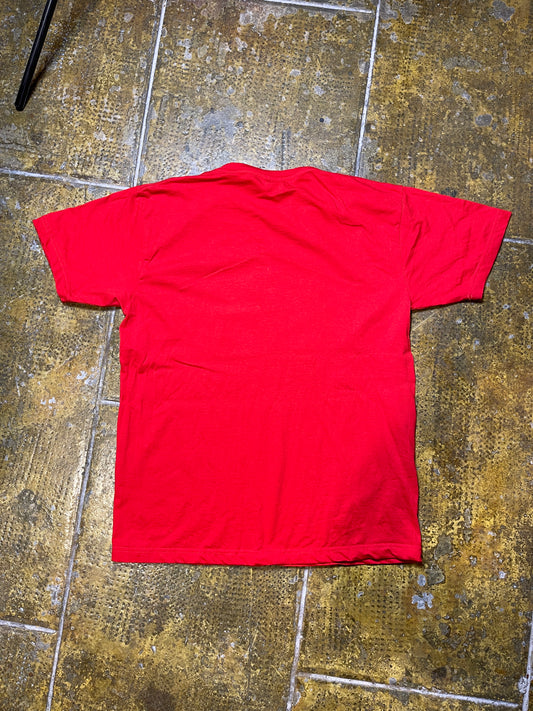 Vintage Peligro Biologico T-Shirt Red - L