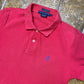 Ralph Lauren Short Sleeve Polo Top Red - M
