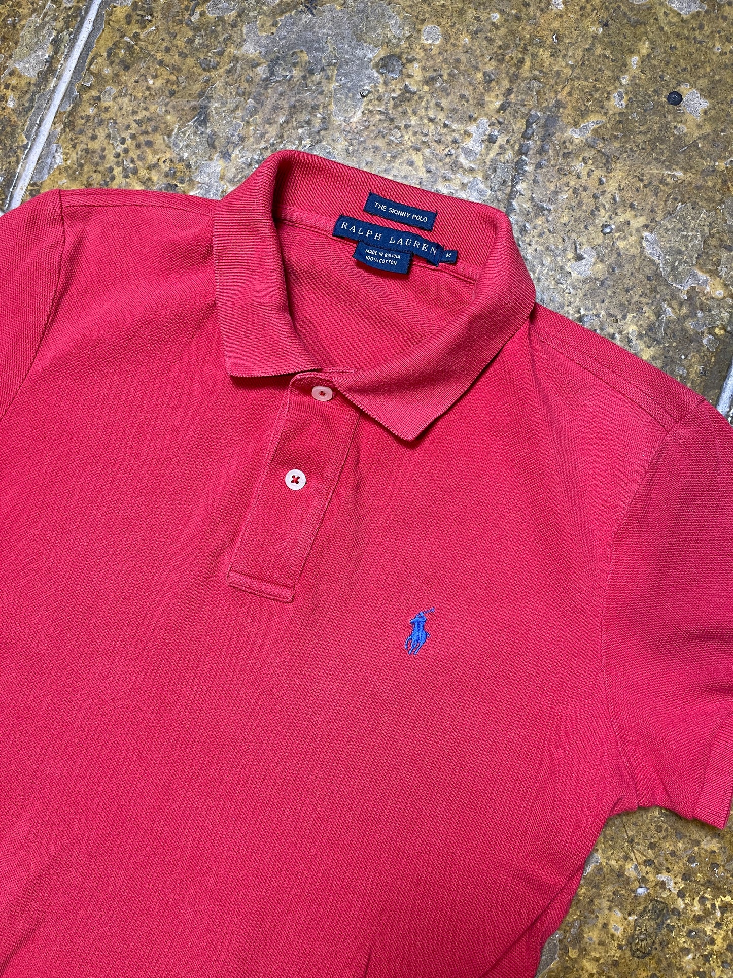 Ralph Lauren Short Sleeve Polo Top Red - M