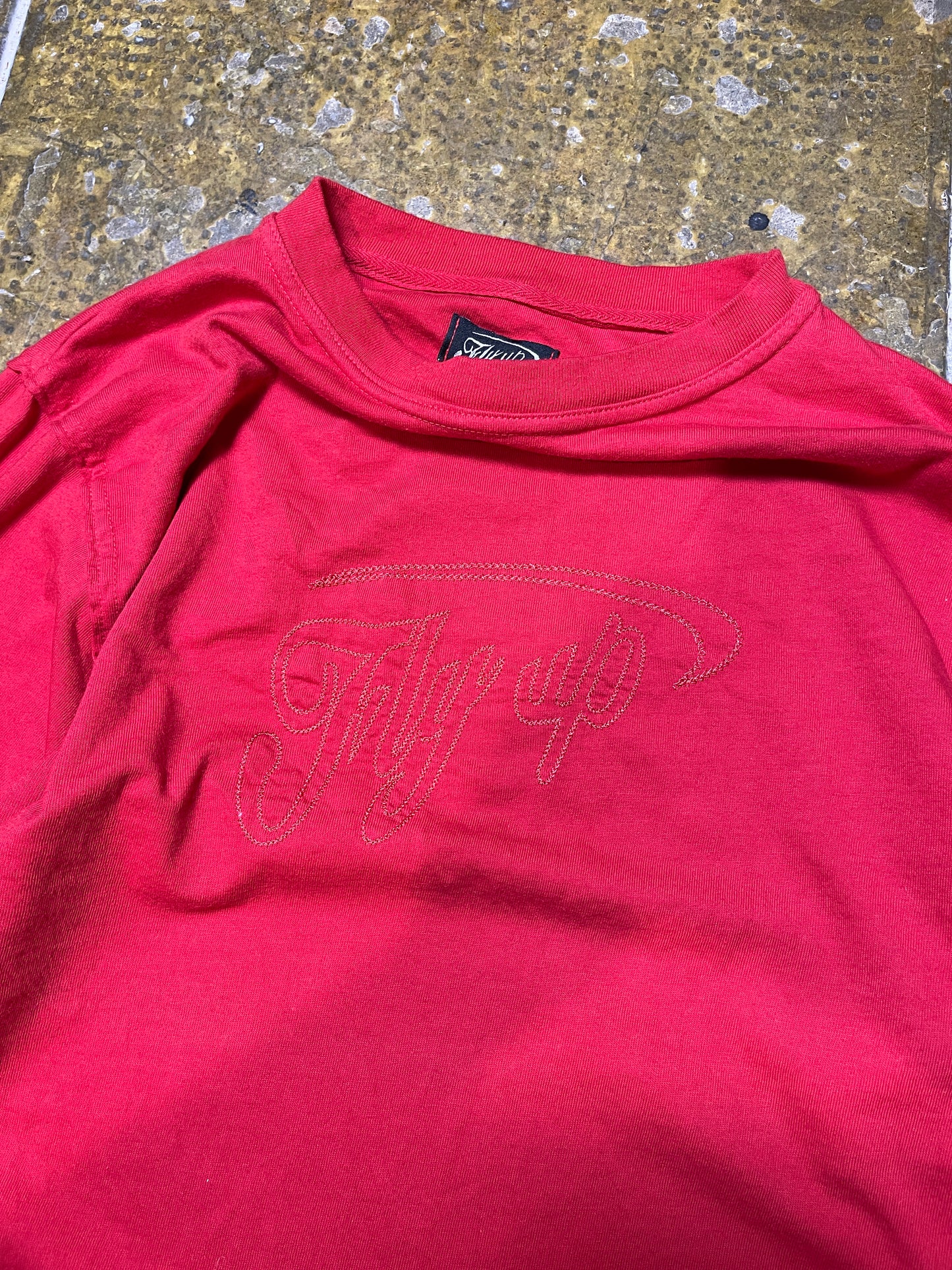 Fly Up Longsleeve Red 2000s y2k - S