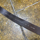 Diesel Leather Metal Big Buckle Belt Brown Silver 2000s y2k - 80cm