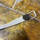 Playboy Belt Khaki Cotton Leather 2000s y2k Military Style - 94cm