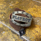 Playboy Leather Belt Big Buckle Brown 2000s y2k - 100cm
