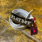 Playboy Leather Belt Big Buckle White 2000s y2k - 103cm