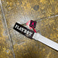 Playboy Leather Belt Big Buckle White 2000s y2k - 103cm