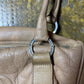 Vintage Balmain Leather Barrel Handbag Beige