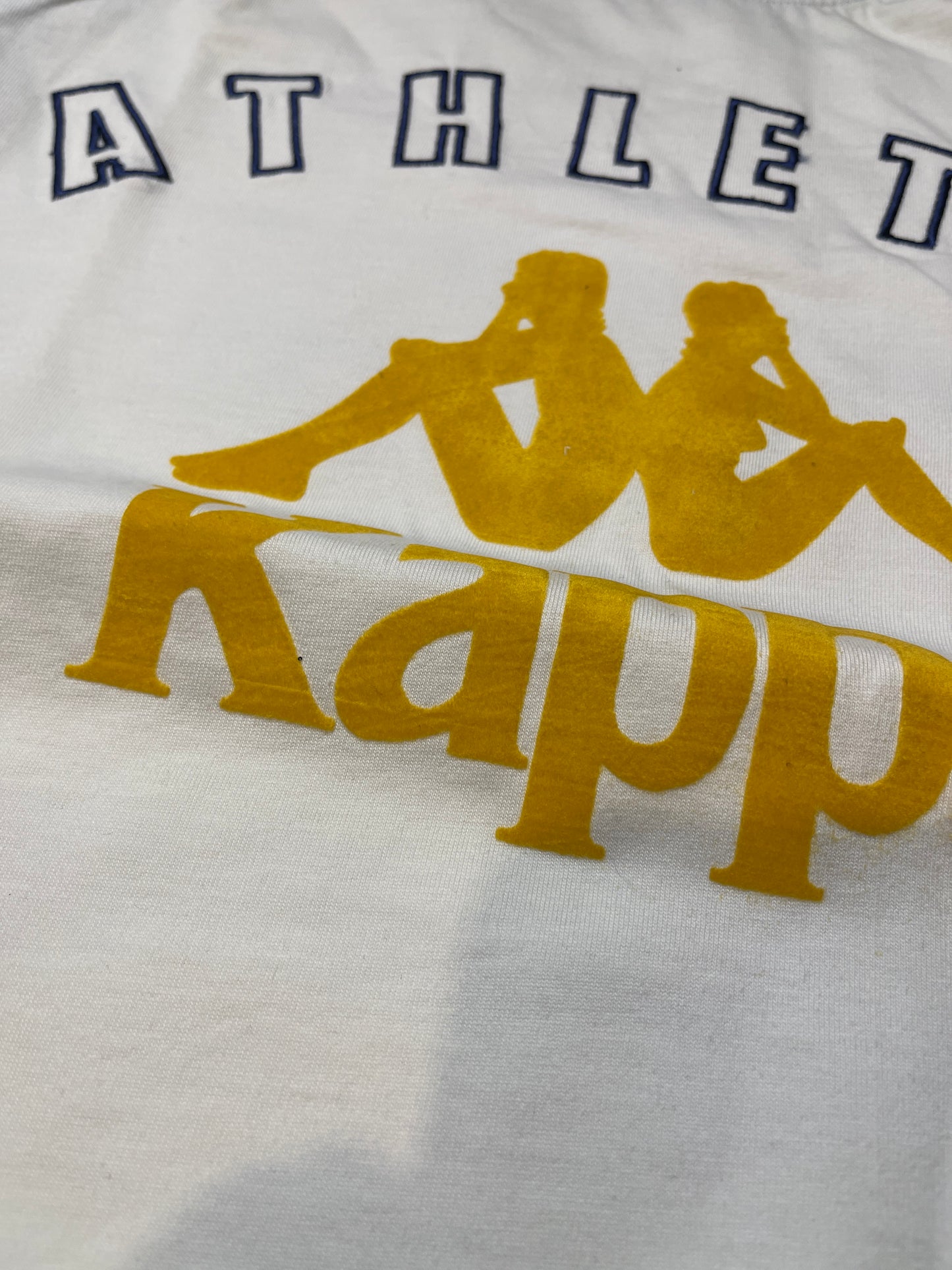 Kappa Longsleeve White Blue 2000s y2k Deadstock - L