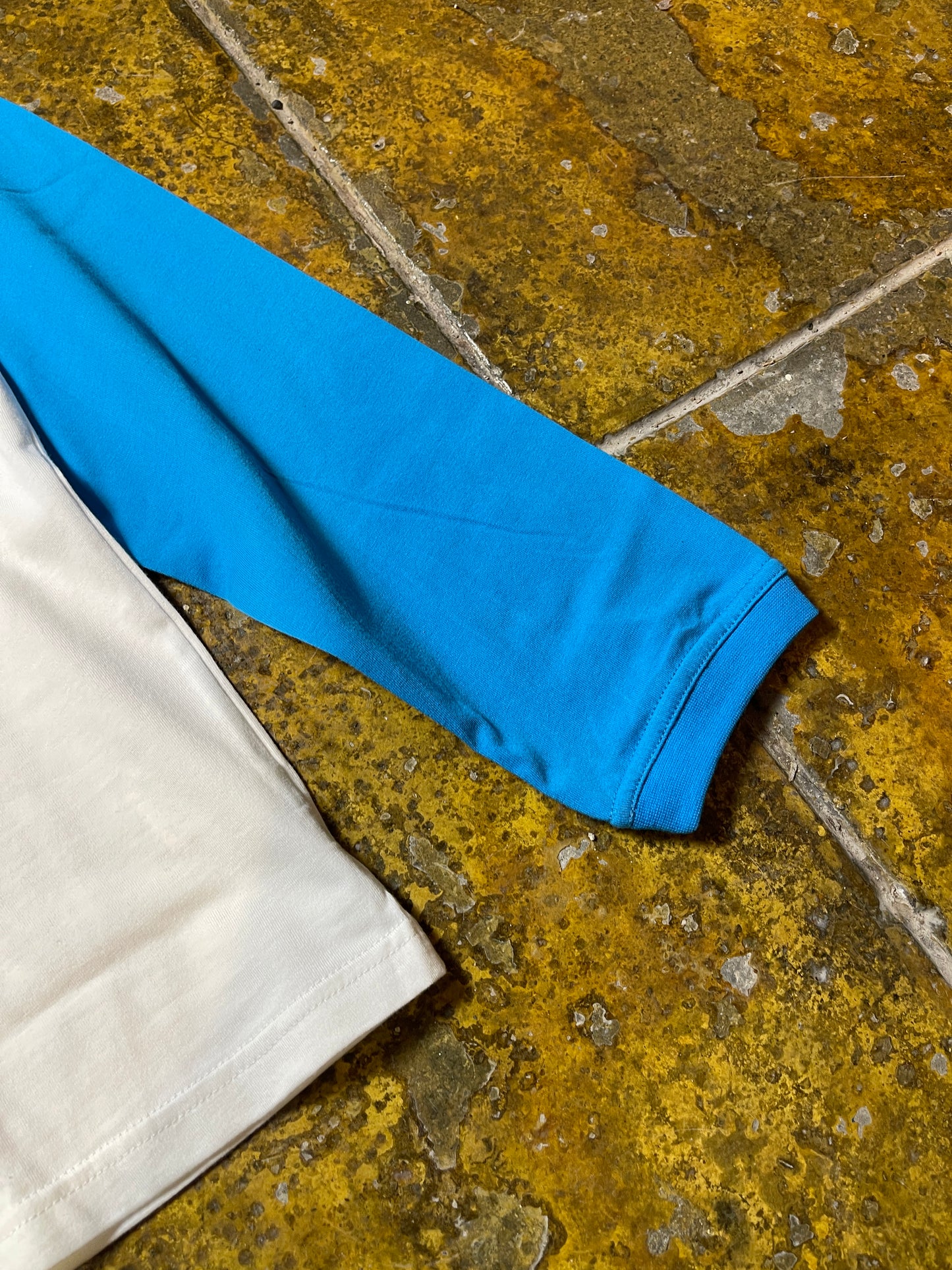 Kappa Longsleeve White Blue 2000s y2k Deadstock - L