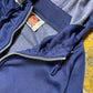 Vintage Kappa Zip Through Sport Sweatshirt Navy Orange 1990s Deadstock - M