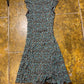 Sleeveless Summer Dress Fairy 2000s y2k Brown Turquoise - S