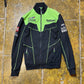 Kawasaki Sport Zip Through Racing Jacket Black Green 2000s y2k - S