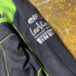 Kawasaki Sport Zip Through Racing Jacket Black Green 2000s y2k - S