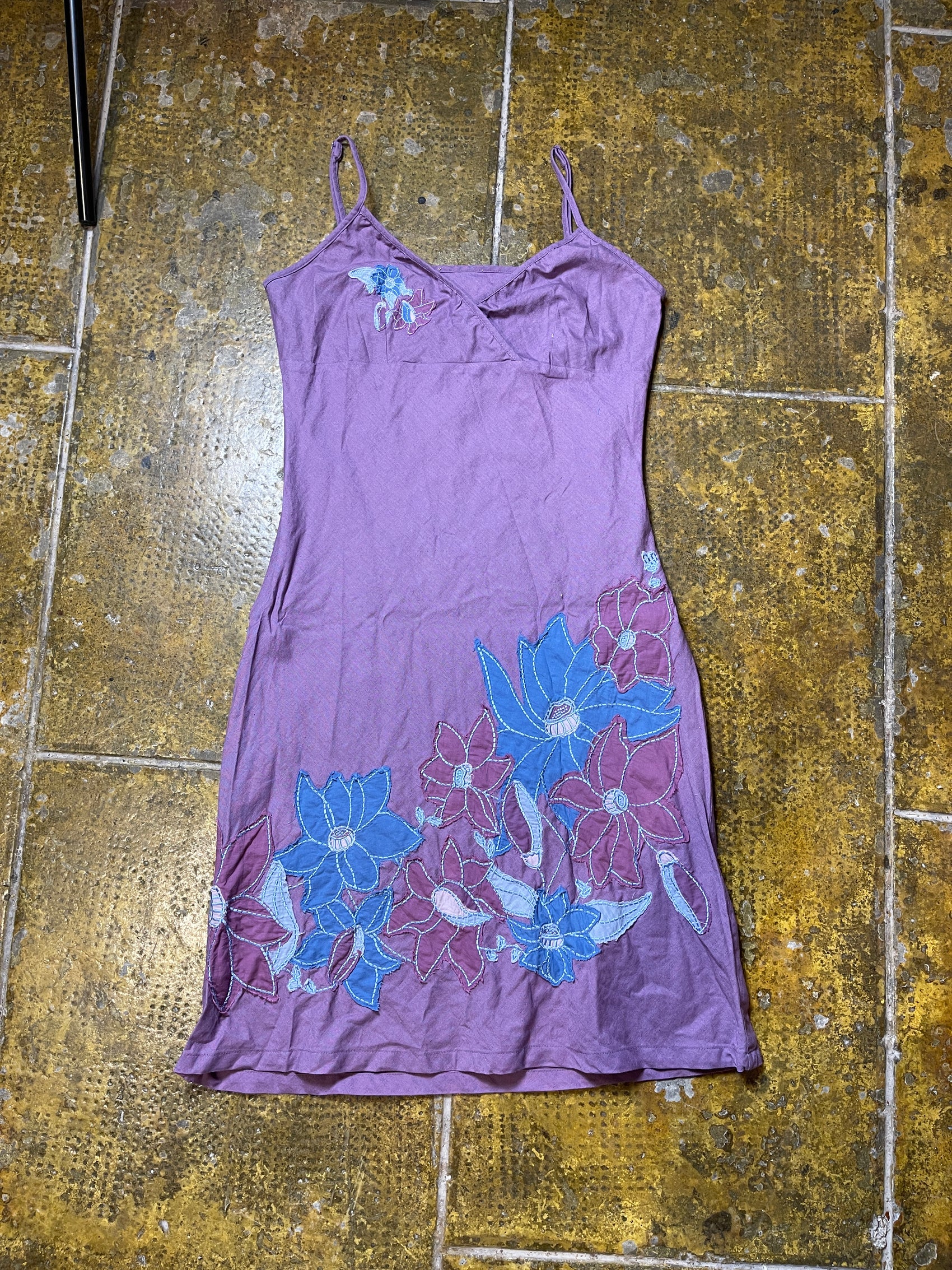 Etam Sleeveless Summer Dress Purple 2000s y2k - XS