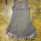 Cache Cache Sleeveless Dress Brown 2000s y2k - S/M