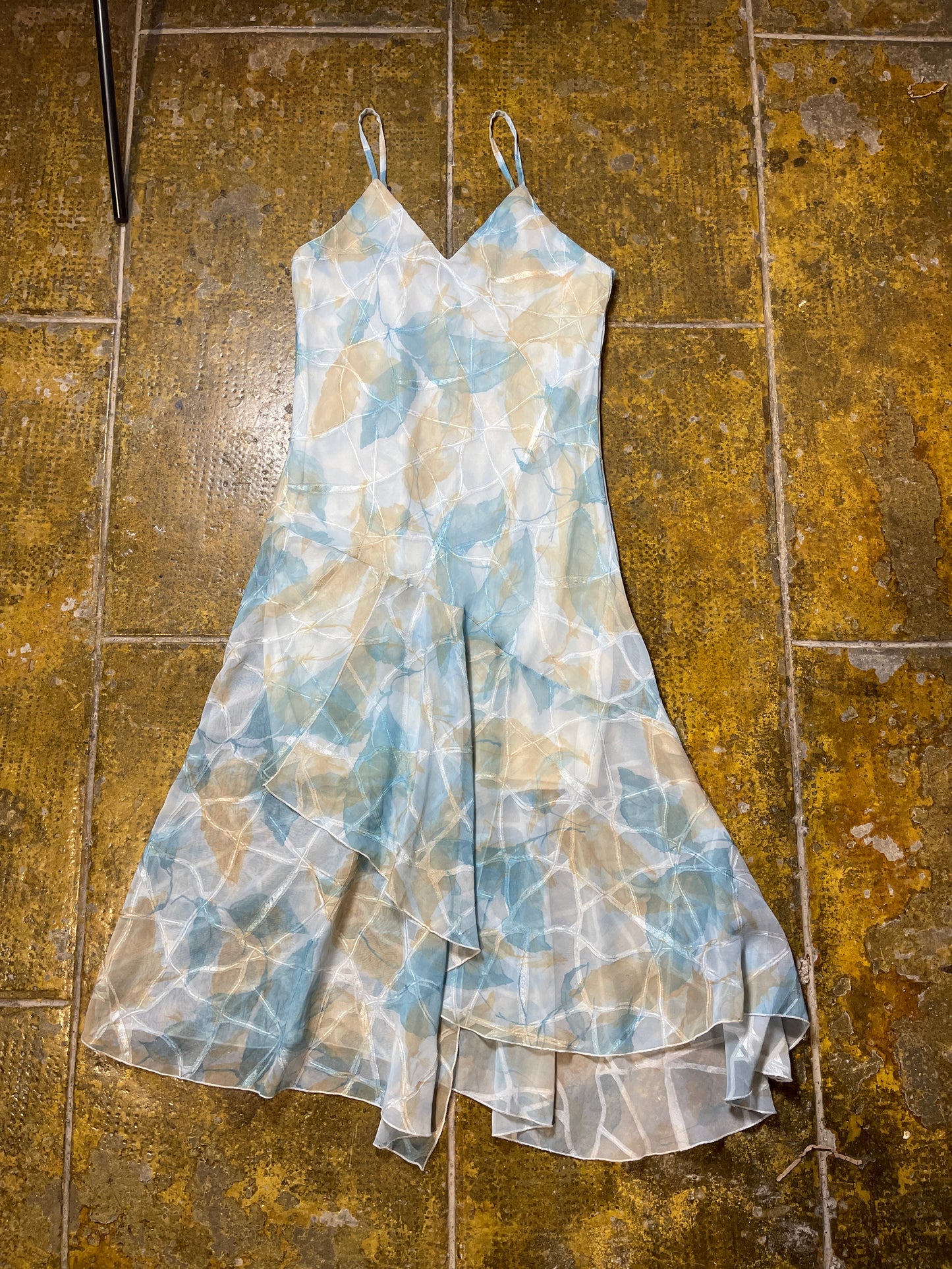 TYC Sleeveless Summer Dress Blue Bronze 2000s y2k Fairy - XL