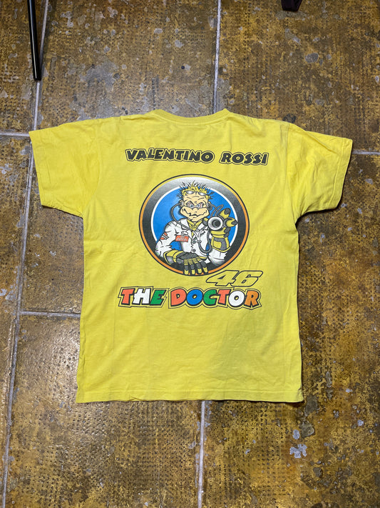 Valentino Rossi T-Shirt Yellow 46 The Doctor 2000s y2k Racing - S