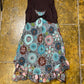 Cache Cache Sleeveless Summer Dress Brown Multicolor 2000s y2k - S