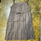 Cache Cache Sleeveless Summer Dress Brown 2000s y2k - M