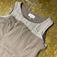 Armand Thiery Sleeveless Summer Dress Gray Brown 2000s - XL