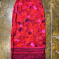 Vintage Flower Maxi Skirt Red - L/XL